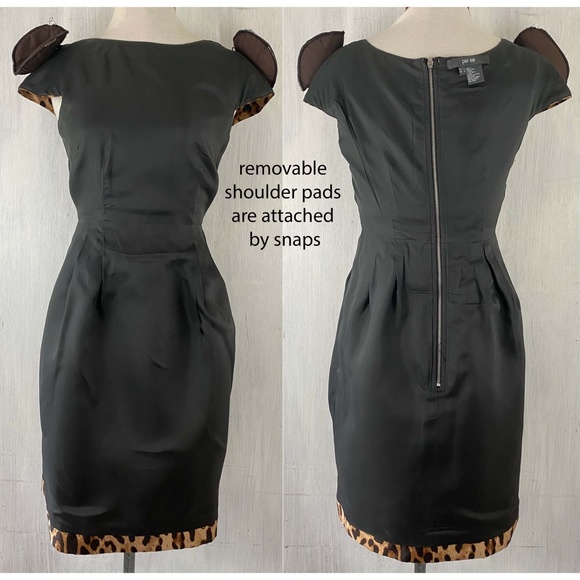 $$$ SOLD PER SE Silk Animal Print Cap Sleeve Dress w/Sash - Picture 9 of 9